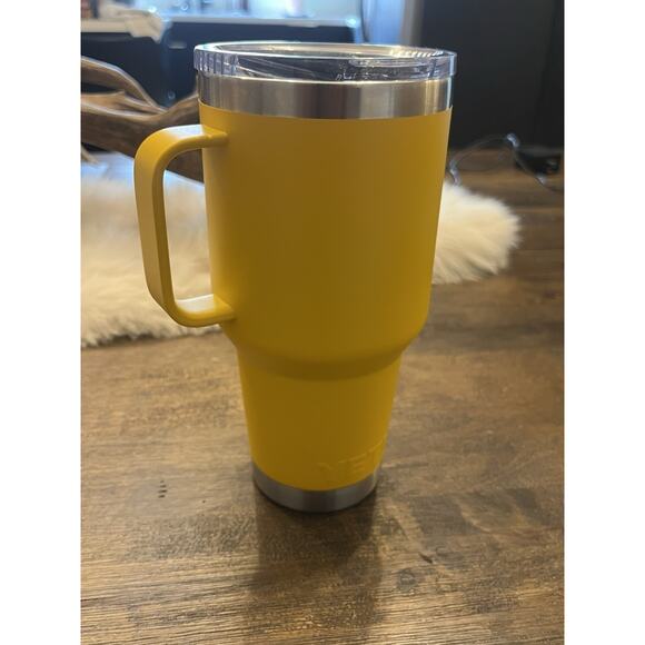 YETI Rambler 30oz Alpine Yellow Limited Edition w/Stronghold Lid - Picture 2 of 6
